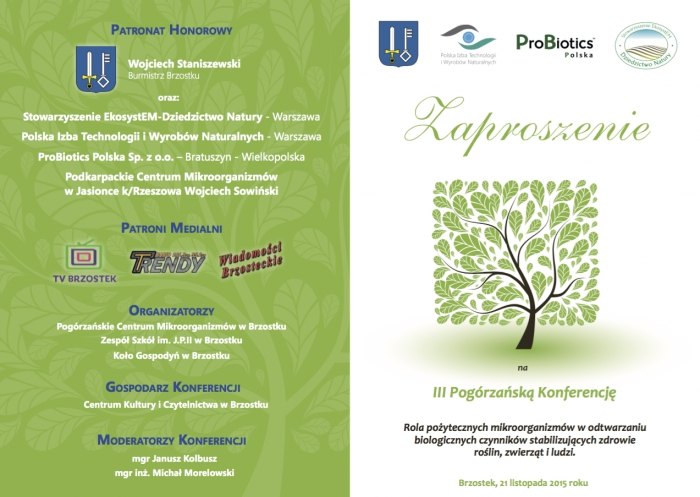 III Pogórzańska Konferencja, Brzostek, 21.11.2015