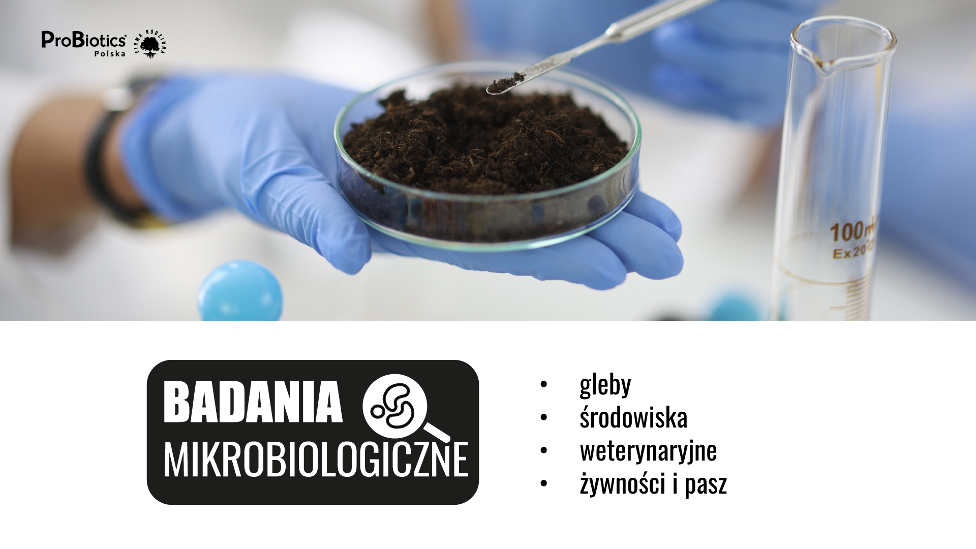 Próbka gleby podczas przygotowania do badań laboratoryjnych