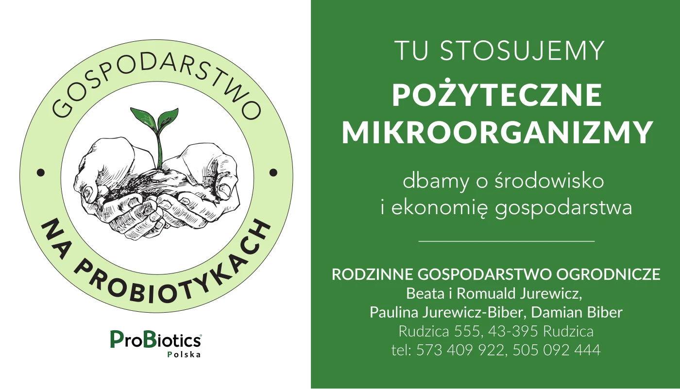 Tablica — Rodzinne Gospodarstwo Ogrodnicze Jurewicz–Biber